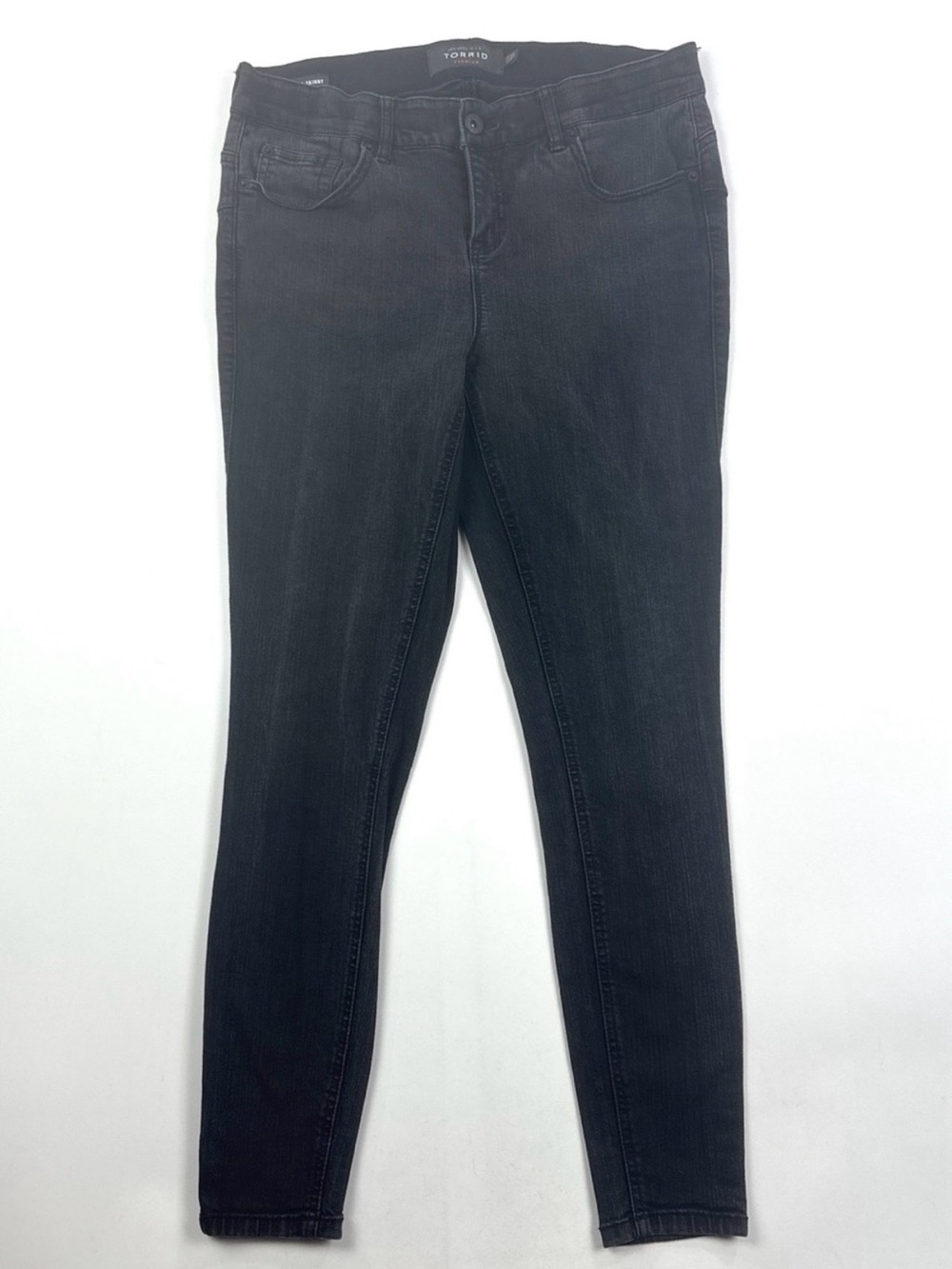 Torrid Premium Bombshell Black Womens 12R 32x28 Skinny Stretch Jeans 11311603